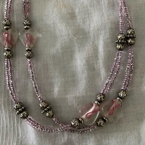 Breast Cancer awareness lanyard